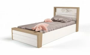 Кровать ABC-KING 190х120 №6MIX OCEAN №6 с под.мех и мяг.изнож) (cream)