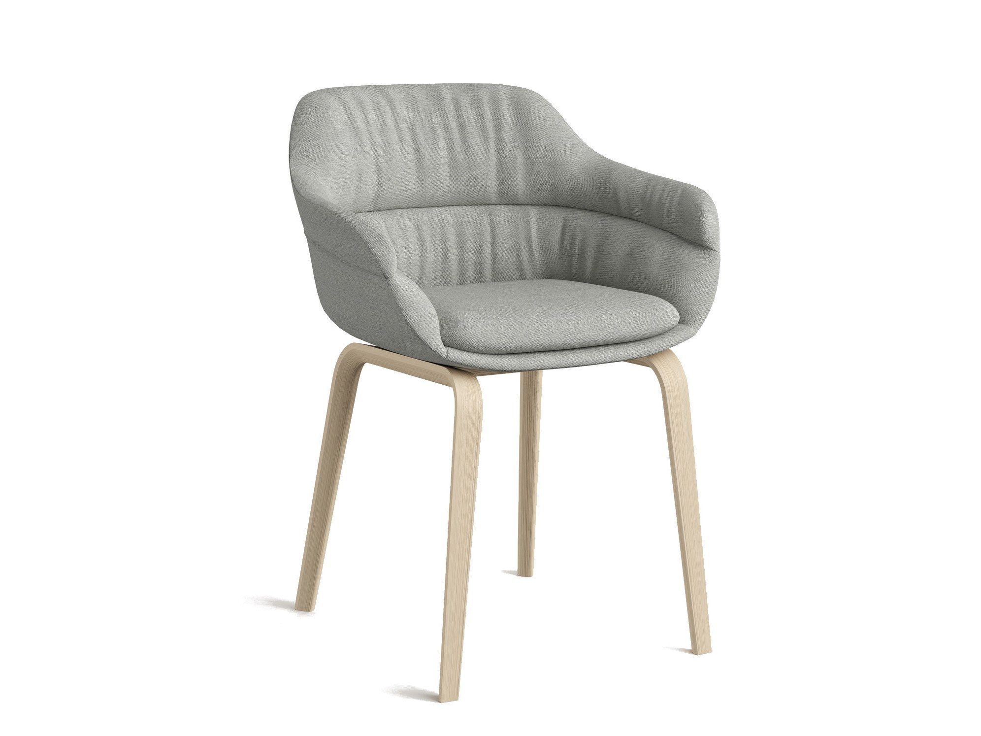 Мягкий тканевый стул с подлокотниками Brunner crona ARCH-00025884 - Вид №1