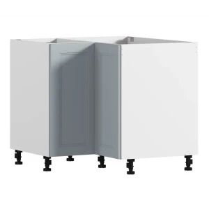 92035178 Напольный шкаф Регина Столплит угловая 90x82x90 см МДФ цвет серый STLM-1485924