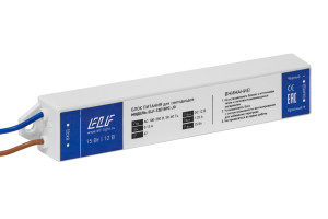 15854600 Блок питания , 12В, 15Вт, пластик, IP67 12E15PC-JO ELF