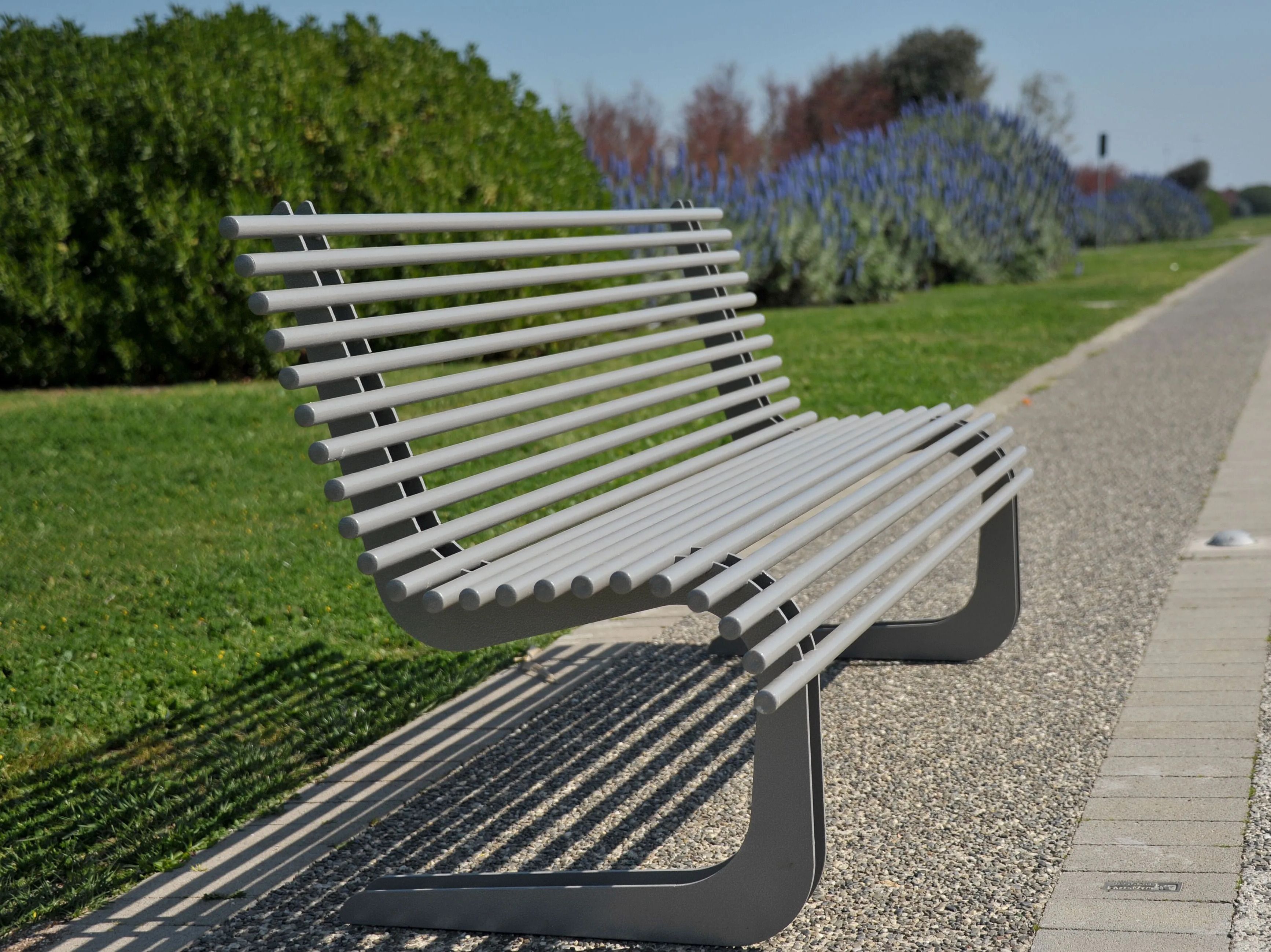 Стальная скамья со спинкой Viscio Urban Design MOBY ARCH-00108961 - Вид №5