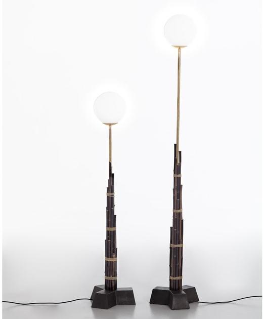 Gervasoni Торшер из бамбука Black sun-id-1448985 - Вид №2