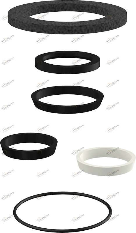 Комплект дополнительных прокладок к сифонам для умывальника ALCAPLAST P066