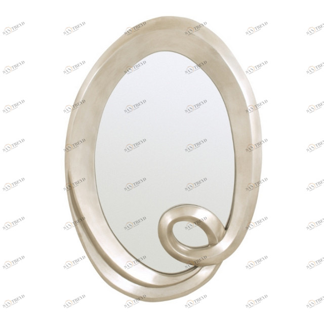 Овальное зеркало настенное серебро Oval от RVAstley RVASTLEY ДИЗАЙНЕРСКИЕ 062525 Серебро 