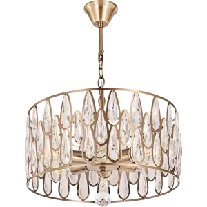 Люстра потолочная Семь огней Илана 6 ламп 18 м² цвет бронза