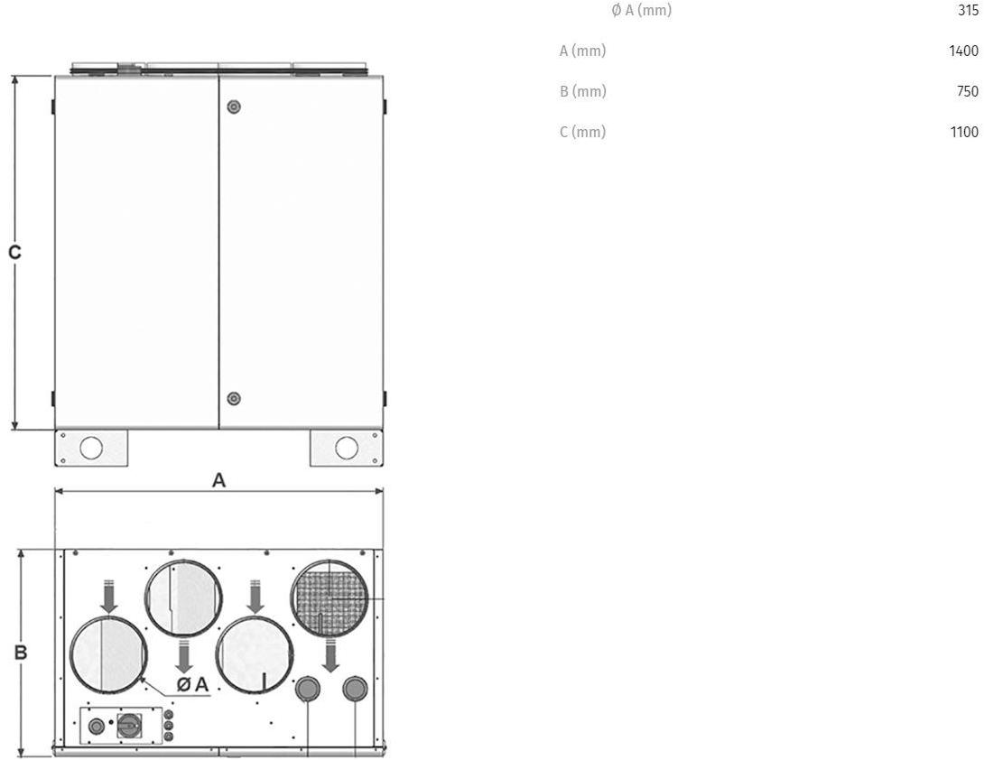 Vortice Рекуператор тепла промышленного назначения Vort nrg ecr 45407 - Вид №1