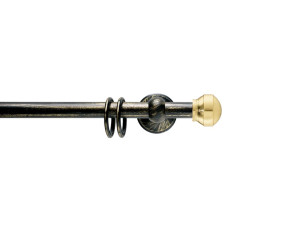 Железный и латунный карниз