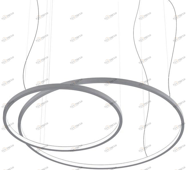 Martinelli Luce Светодиодный подвесной светильник из алюминия с диммером Loop 21003 / 21005