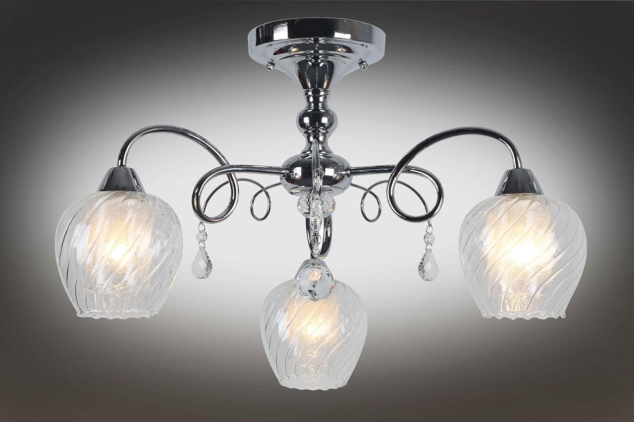 Потолочная люстра Omnilux Telti OML-53607-03 OMNILUX TELTI 184134 Хром  - Вид №1