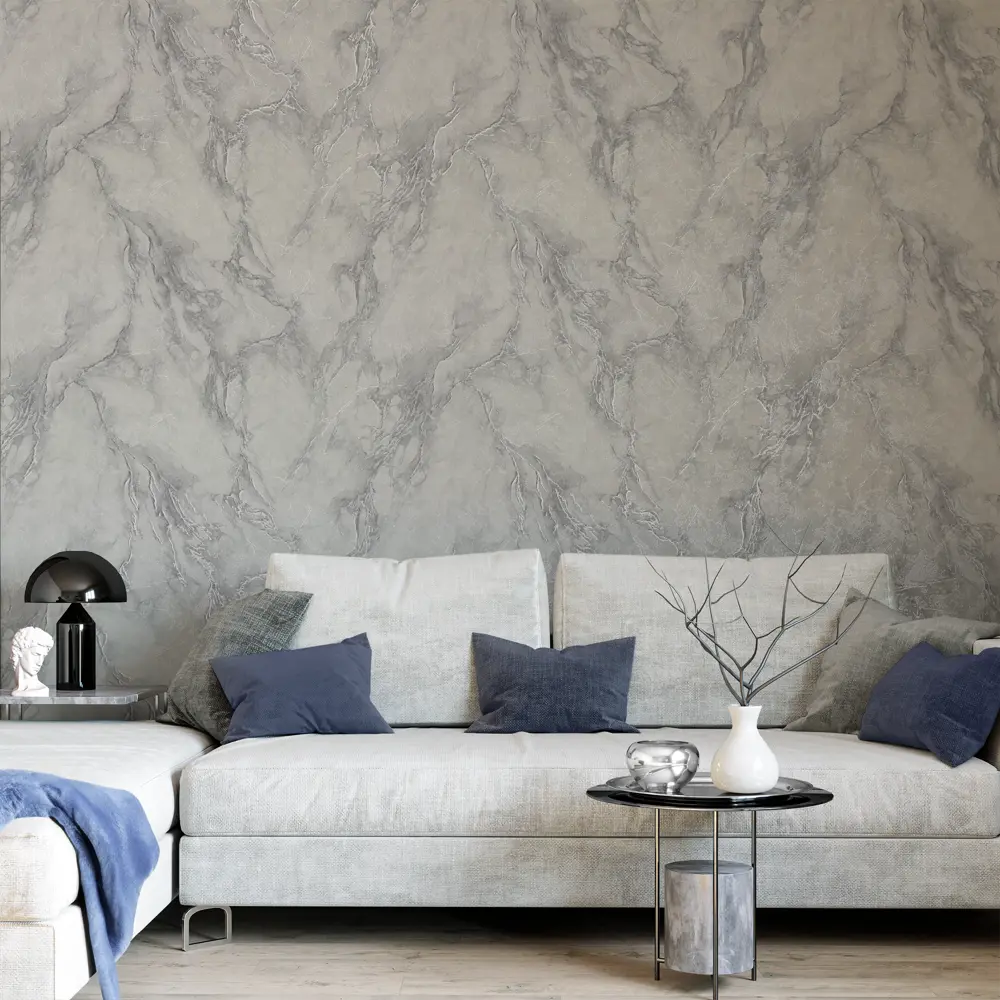 Обои Palitra Planet Bianca - мраморная элегантность для вашего интерьера 89358793 STLM-0815809 - Вид №2