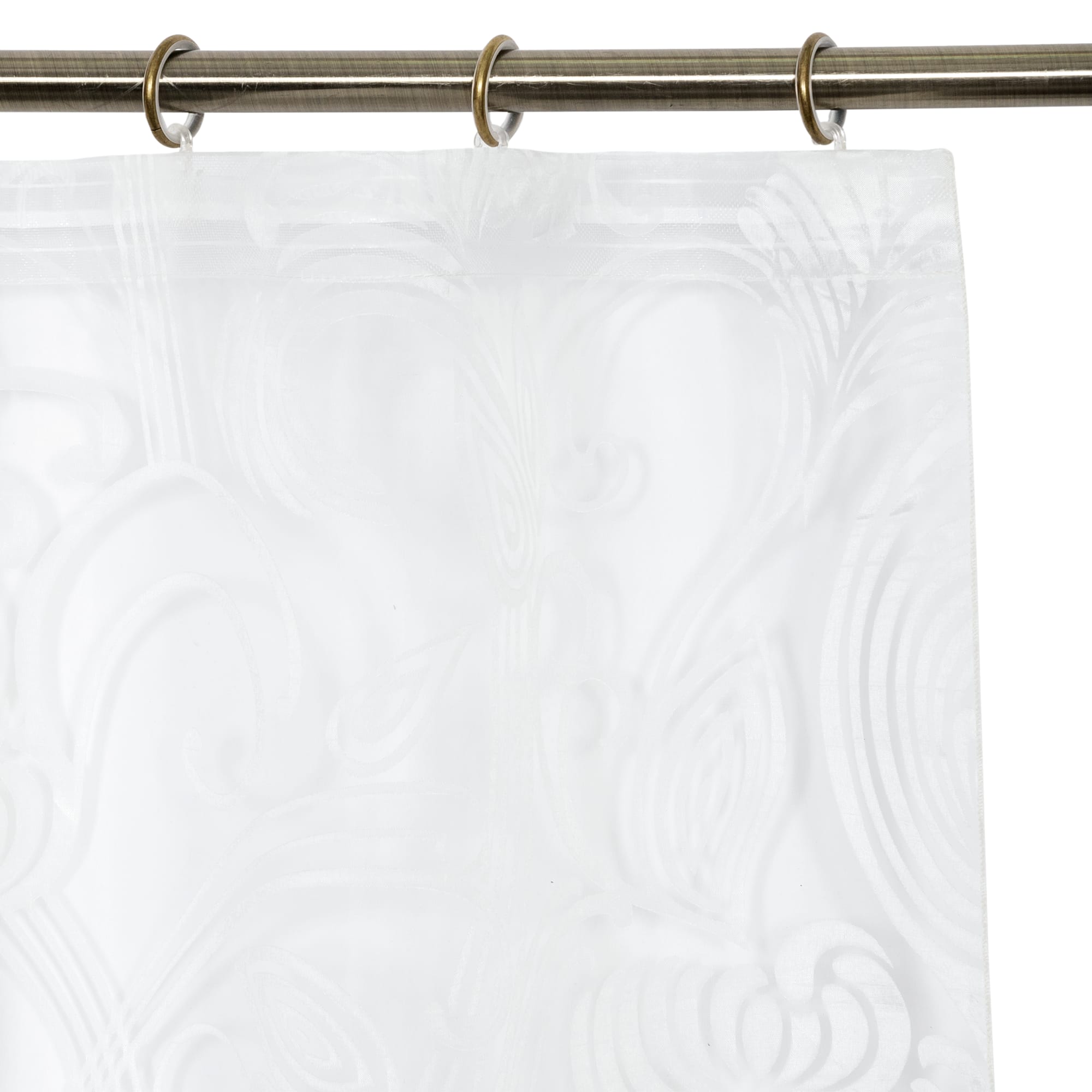 82594875 Тюль на ленте «Ирис» 250x260 см цвет экрю Santreyd  - Вид №4