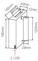 BENEITO FAURE Регулируемый настенный светильник из алюминия с usb sun-id-1514086 - Вид №13