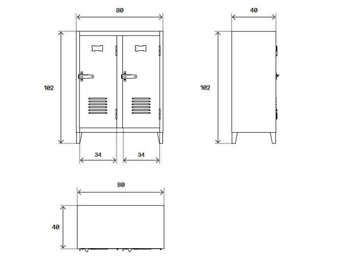 Стальной шкаф Tolix ABC ARCH-00129304 - Вид №4