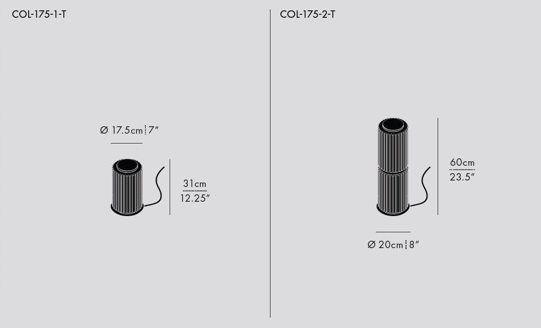 Стеклянная светодиодная настольная лампа с диммером A-N-D Column ARCH-00088742 - Вид №7