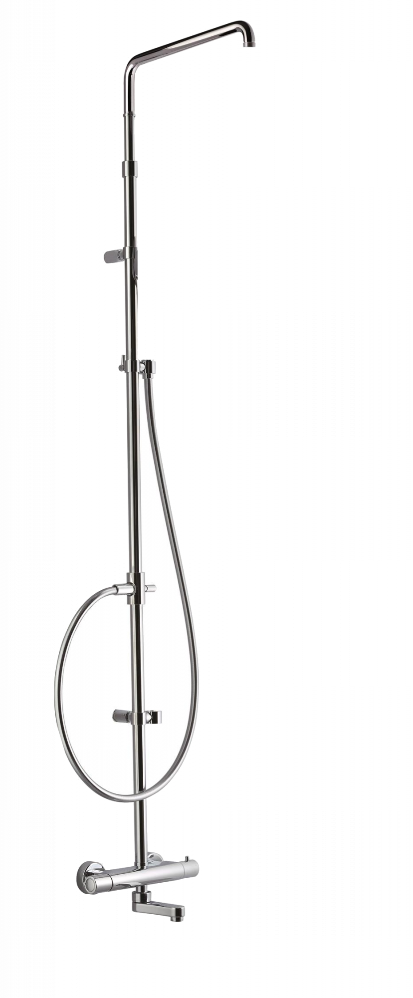 01-0860-CR CARIMALI Душевая стойка Rigoletto с телескопической ванной, одинарная 