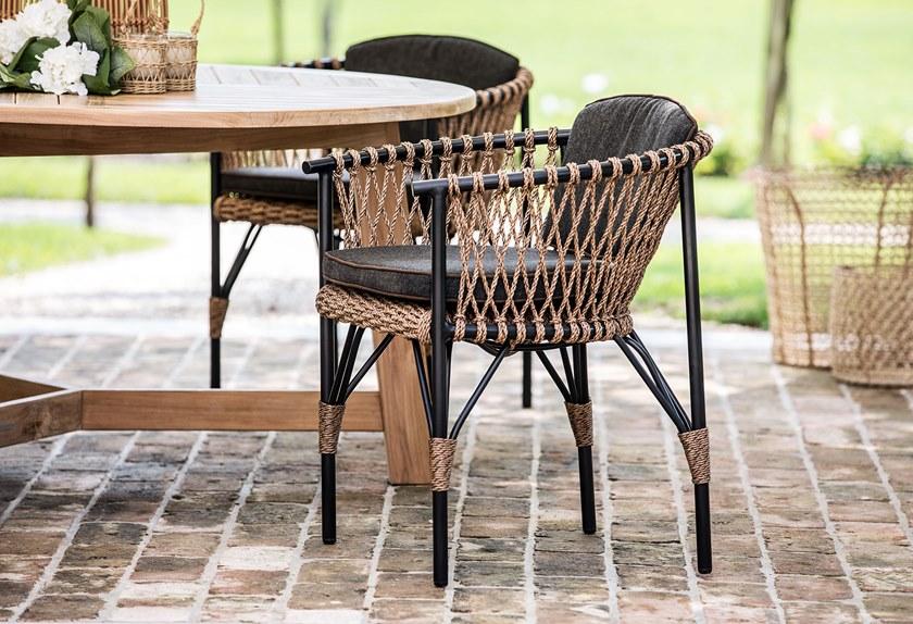 cbdesign Садовый стул из синтетического волокна с подлокотниками Karon N071n1 - Вид №15