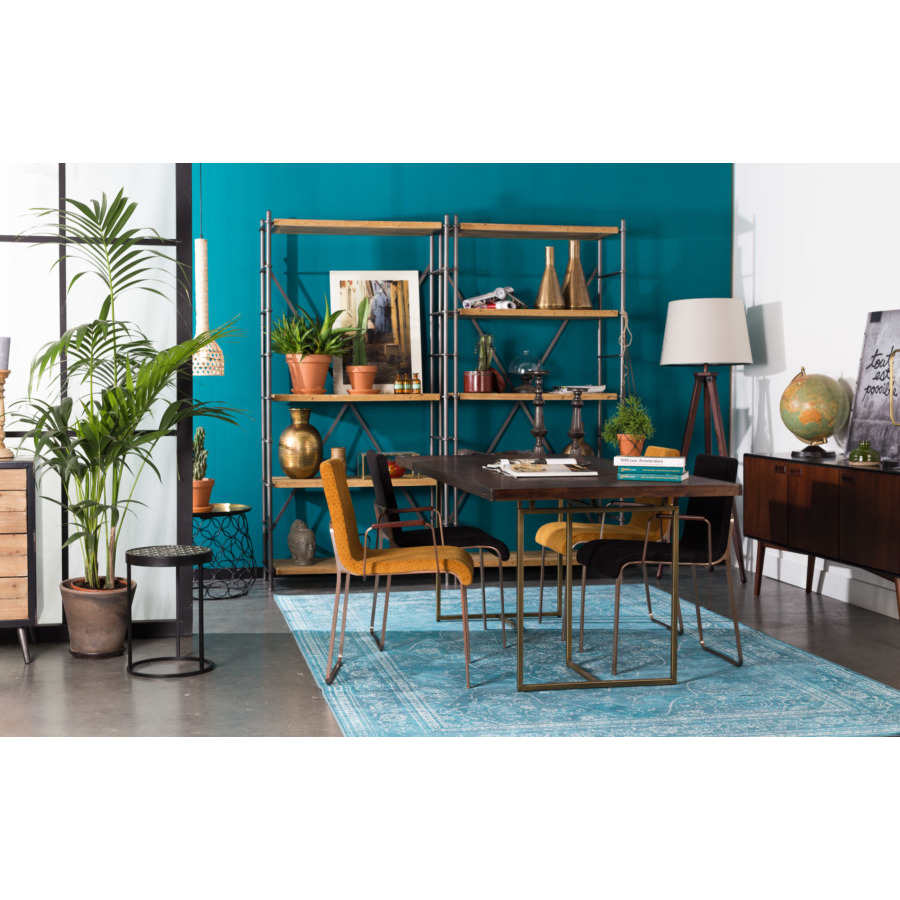 Кресло Flor черное Dutchbone 1200129 - Вид №1