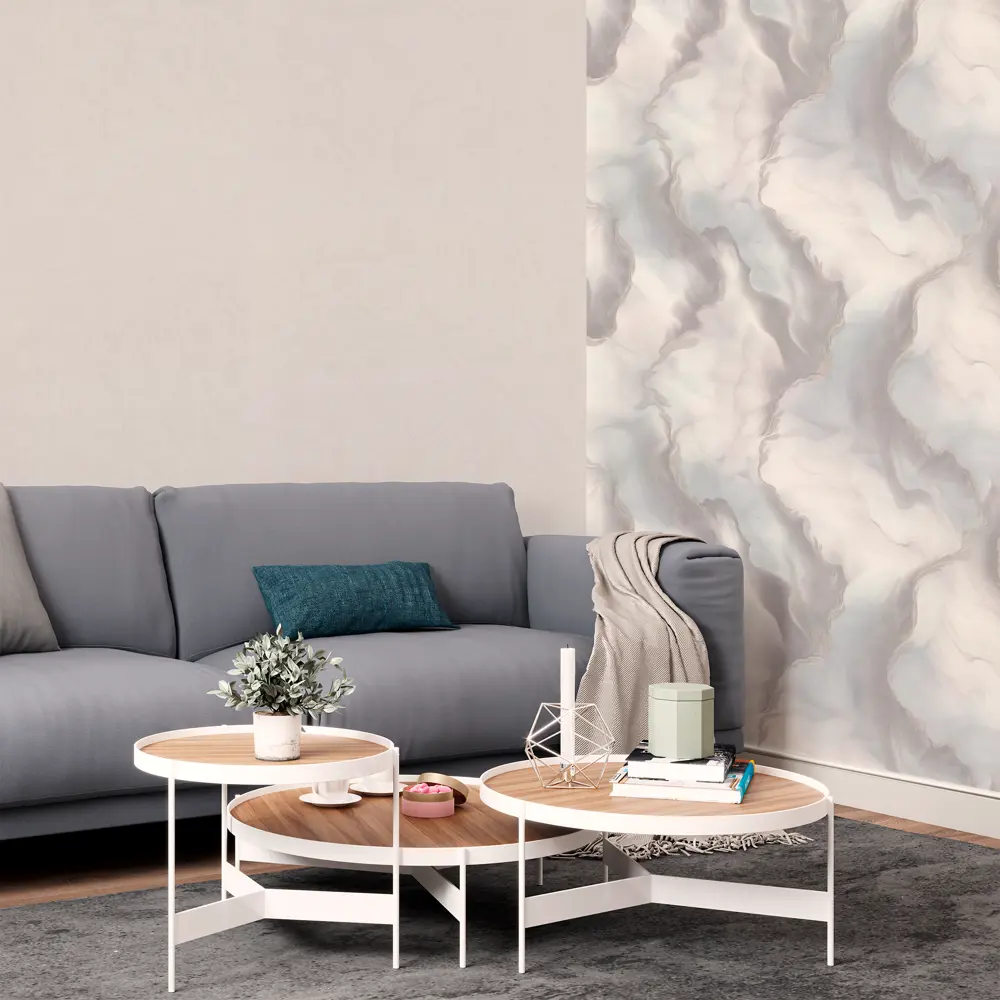 Обои Palitra Home Amour - бежевые флизелиновые с абстрактным узором 89409470 STLM-1564895 - Вид №6