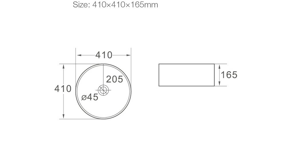 SL-1055 Раковина керамическая накладная с переливом LAB.Space  - Вид №1