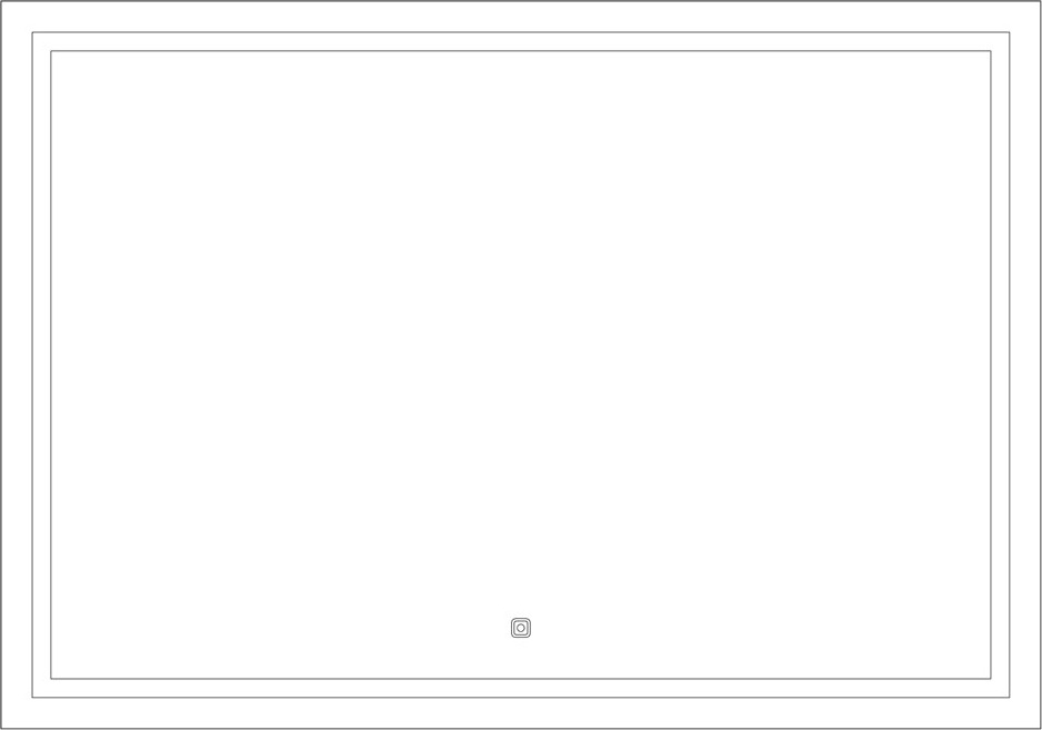 BY 2437 Зеркало со встроенным LED-светильником 29,5 W EVOFORM Ledline - Вид №1