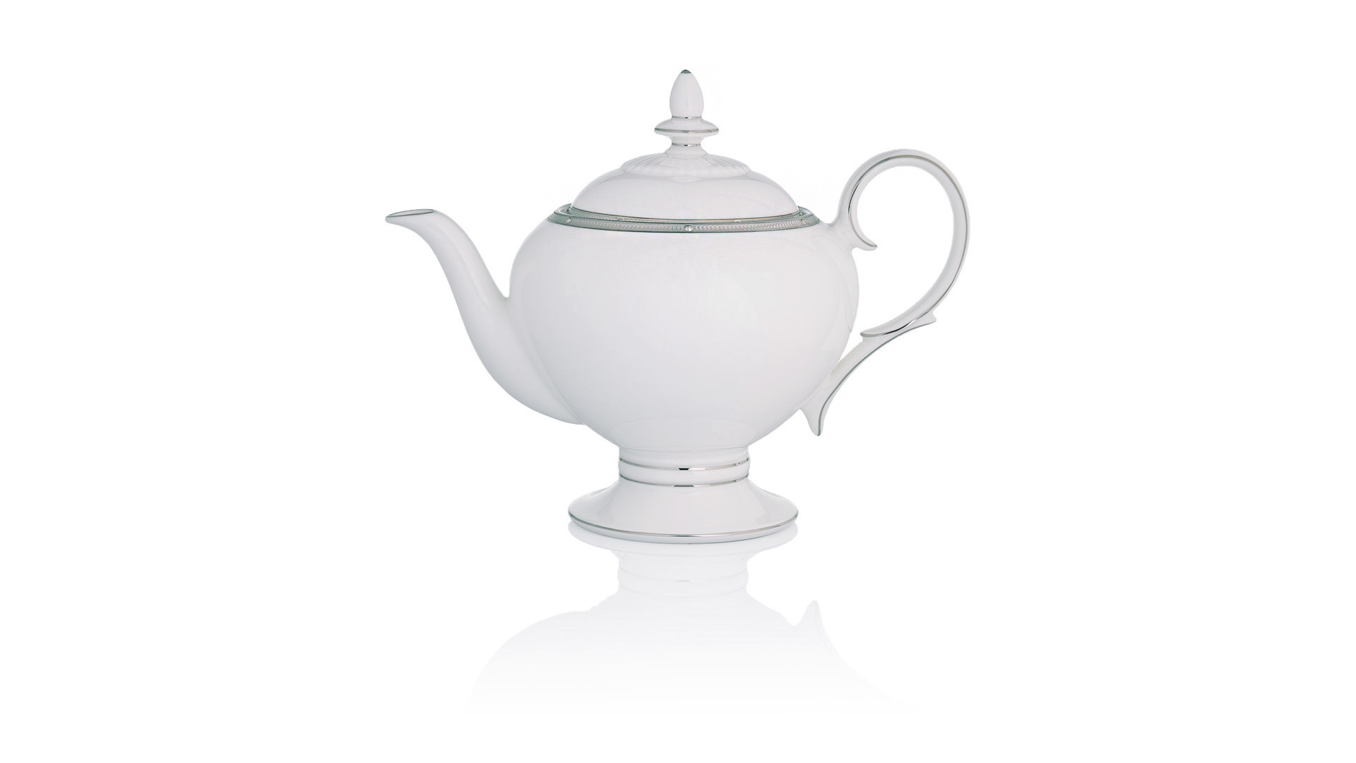 10665352 Noritake Сервиз чайный Noritake "Рочель, платиновый кант" на 6 персон 20 предметов Фарфор костяной  - Вид №1