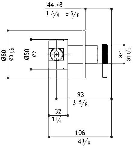 MGS Смеситель для ванны / душа из нержавеющей стали Ergon sun-id-1392118 - Вид №1