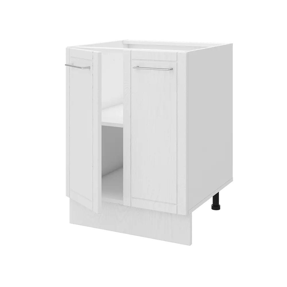 Кухонный шкаф напольный Агидель 60x82.5x58 см МДФ цвет белый DELINIA STLM-2177086 - Вид №3