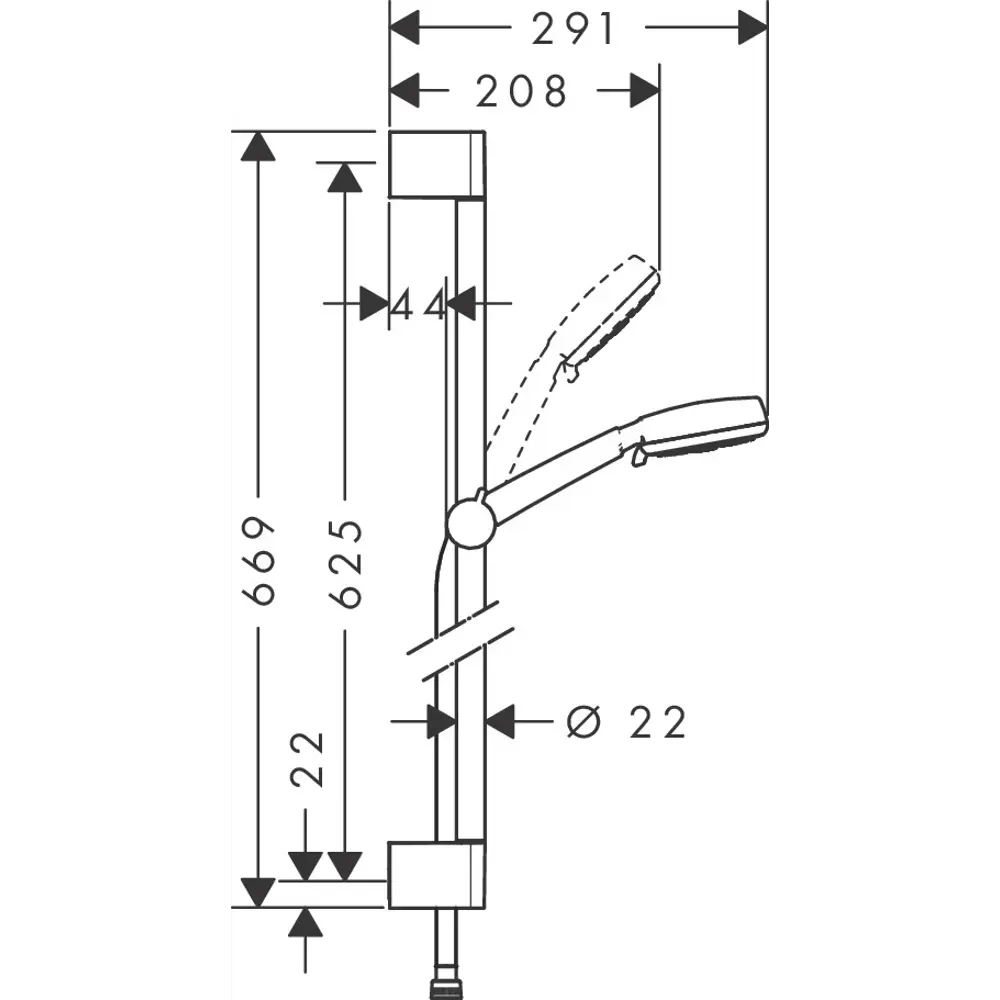 Набор для душа Hansgrohe MyClub Vario EcoSmart 3 режима Без серии STLM-2016473 - Вид №7
