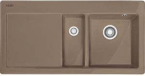 124.0335.871 Best, серия mythos, керамика, мойка mtk 651-100, установка сверху, вентиль-автомат, чаша слева, миндаль Franke Franke Mythos