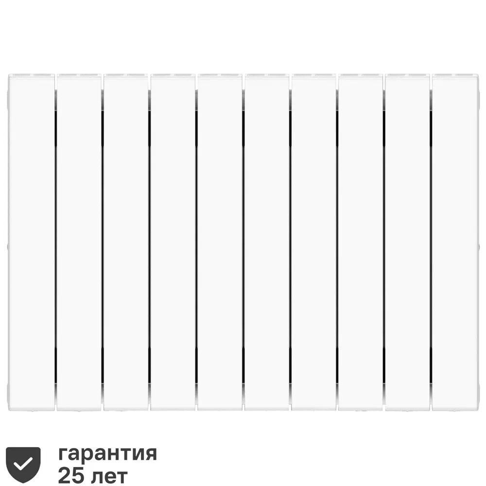 Радиатор секционный Rifar Supremo 500/90 10 секций боковое подключение биметалл белый 82392035 STLM-2089629 