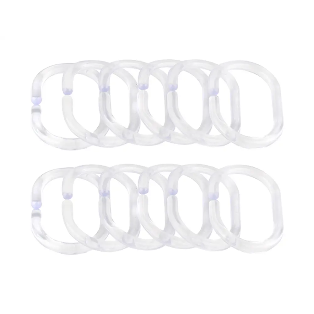 Кольца для шторы в ванную Sensea цвет прозрачный 12 шт STLM-2201937 - Вид №1