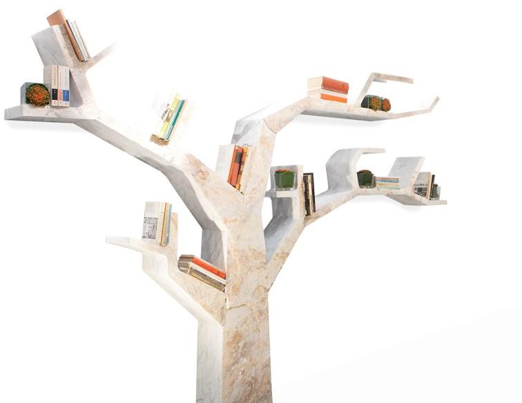 SAGEVAN MARMI Настенный книжный шкаф из скульптурного мрамора Marble experience sun-id-1465109 - Вид №1