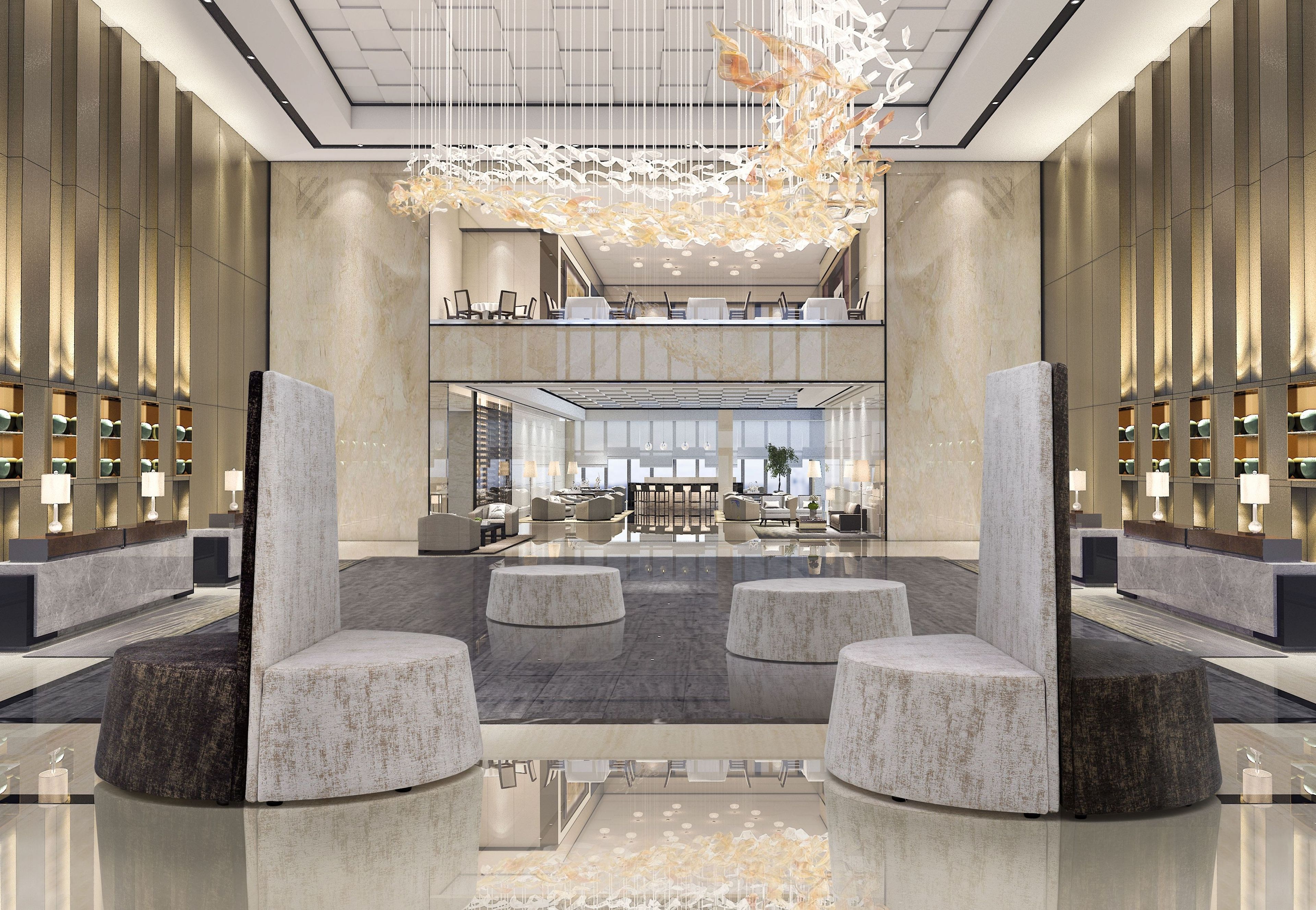 Мягкая скамейка из ткани PF Stile Olli ARCH-00104714 - Вид №5