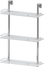 068 Полка с ограничителем 40 см тройная (стекло) NОS FBS Nostalgy