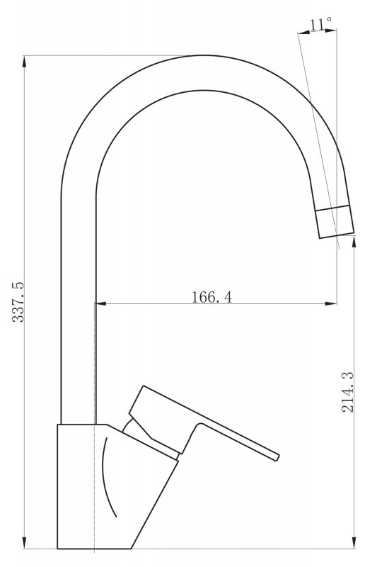 Смеситель для кухни LOYD LOY-LAM-CRM BELBAGNO  - Вид №1