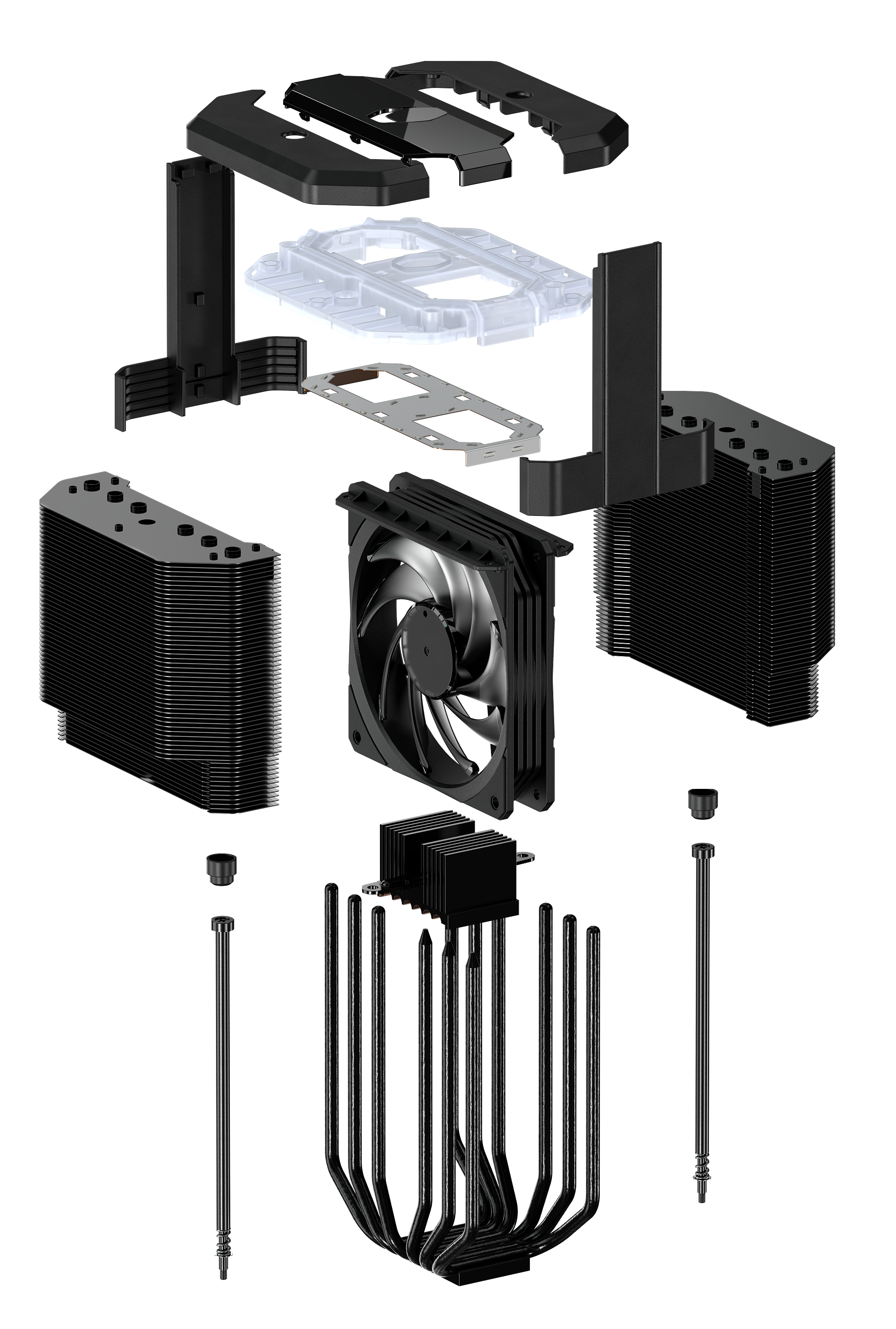 MAM-D6PN-120PA-R1 cpu air ma620m, 650-2000 rpm, 200w, argb led fan, argb led controller, full socket support Cooler Master Santreyd  - Вид №5