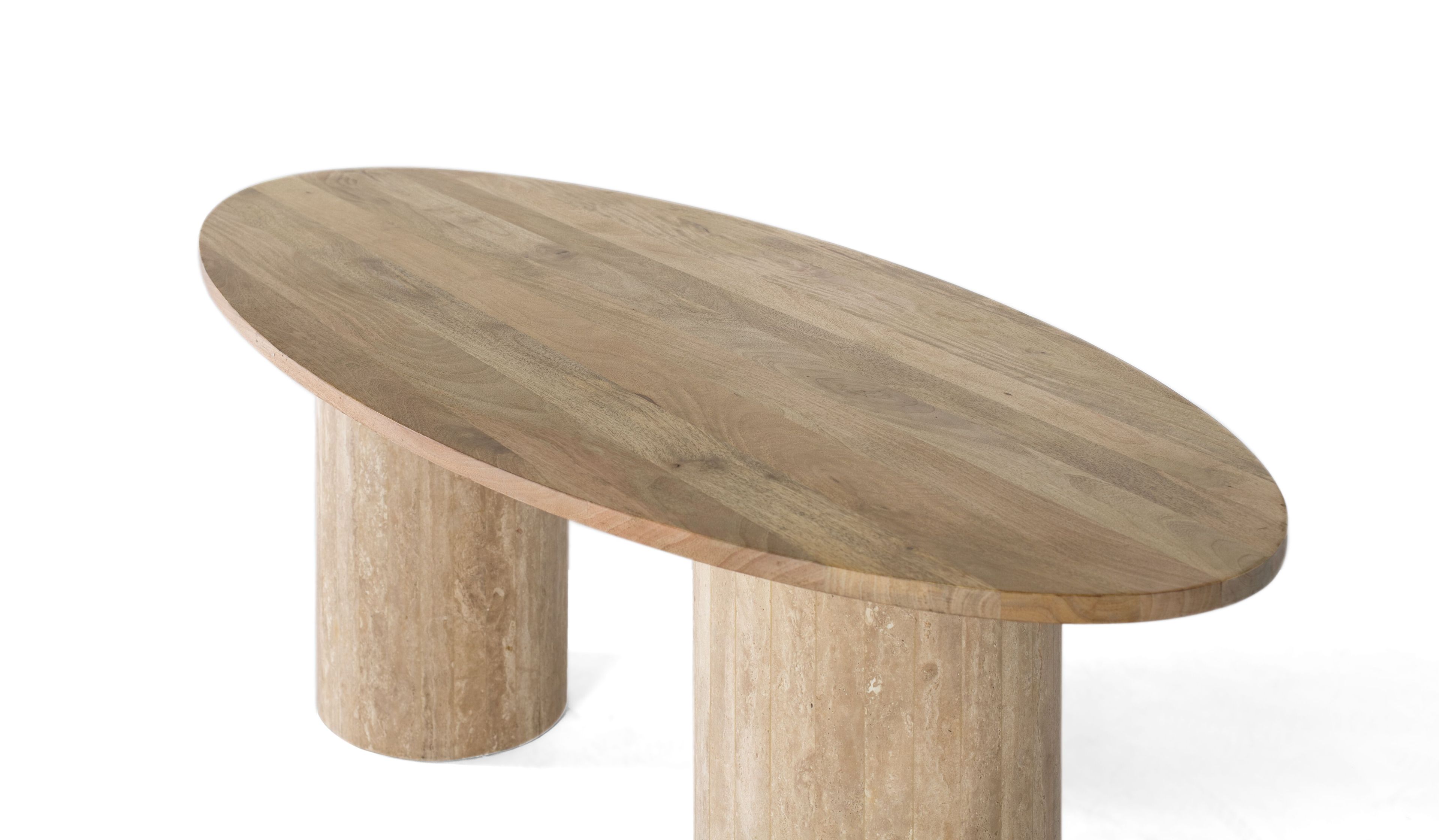 Овальный стол из манго и травертина Giner y Colomer 1650 ARCH-00133252 - Вид №1