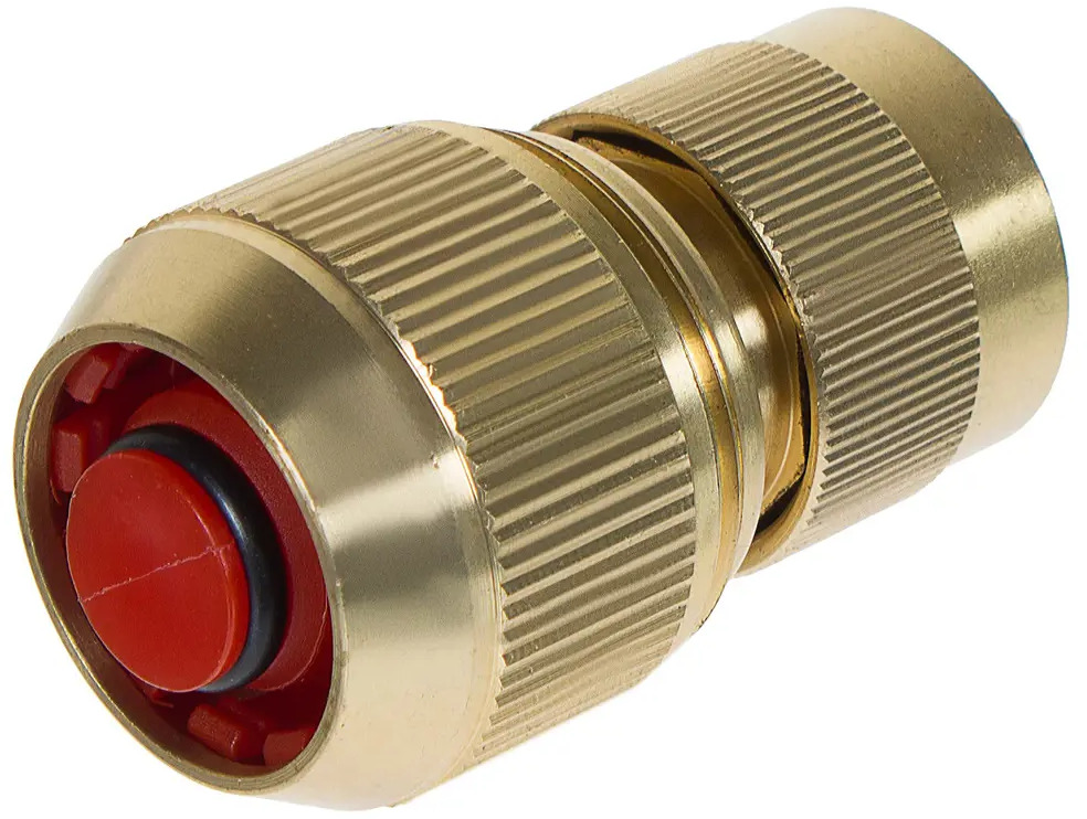 Быстросъёмный коннектор BOUTTE 3/4" с аквастопом для систем полива 15449345