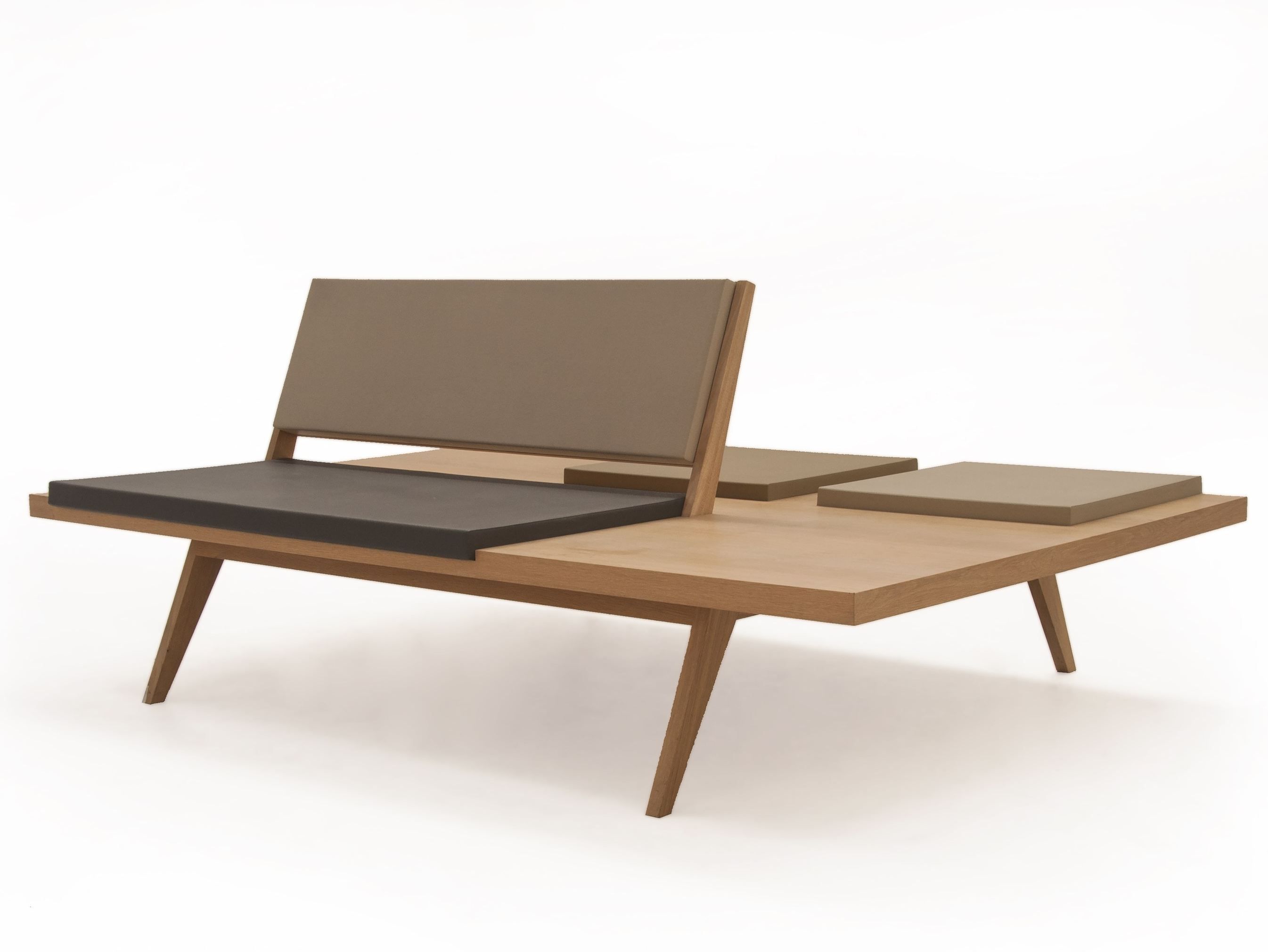 Деревянная скамья и QM Foam со спинкой Quinze & Milan Airbench ARCH-00055079