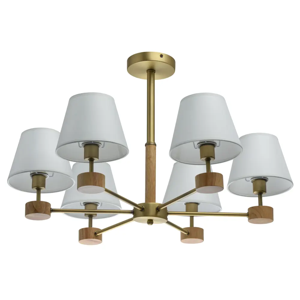 Люстра потолочная «Форест», 6 ламп, 12 м², цвет золото MW-Light STLM-2176876