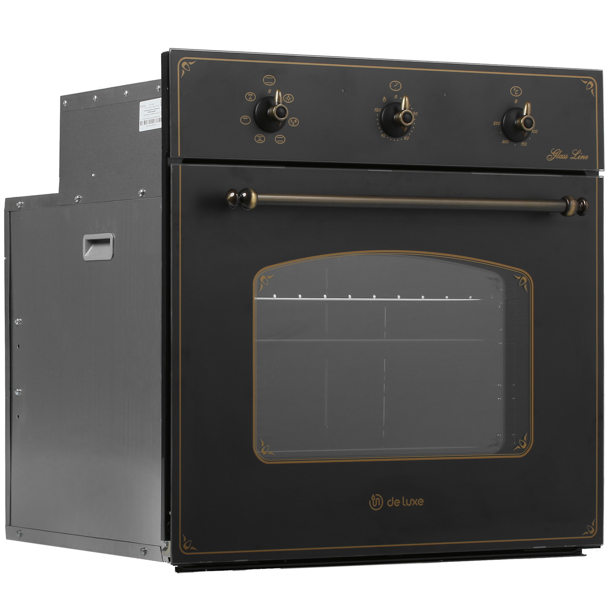 8121972 Электрический духовой шкаф De Luxe 6006.03эшв-062 черный STDN-0007916 - Вид №1