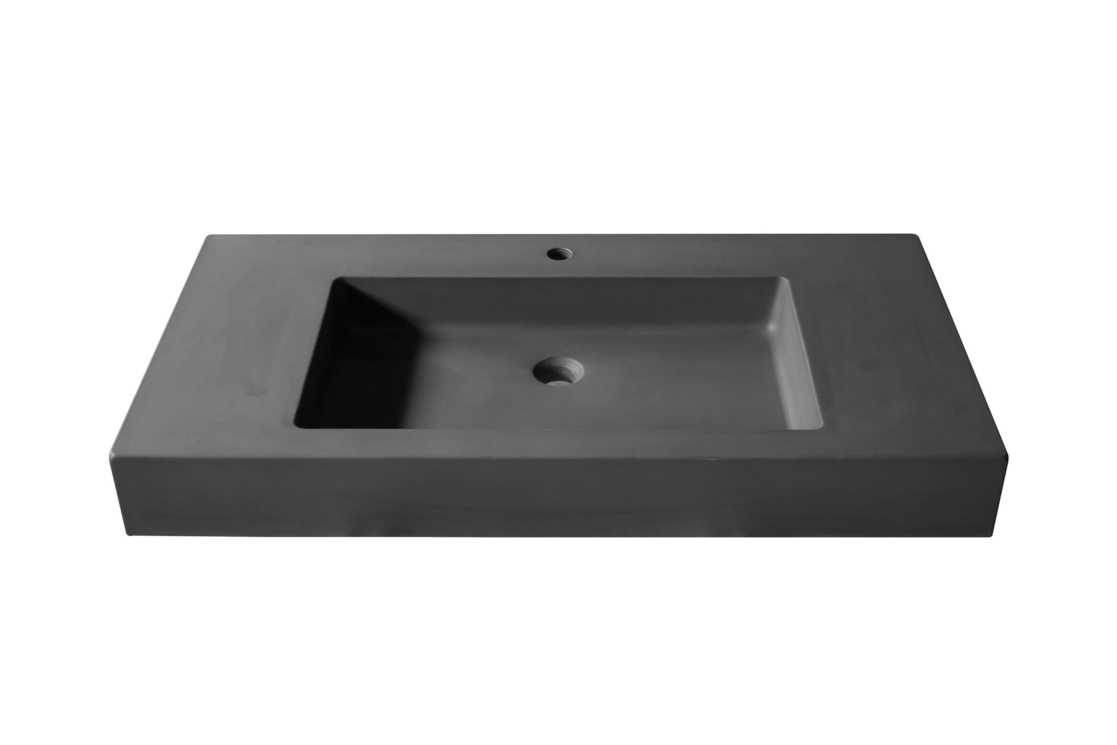 Бетонная одиночная прямоугольная раковина URBI et ORBI PLURA UNI ARCH-00138512