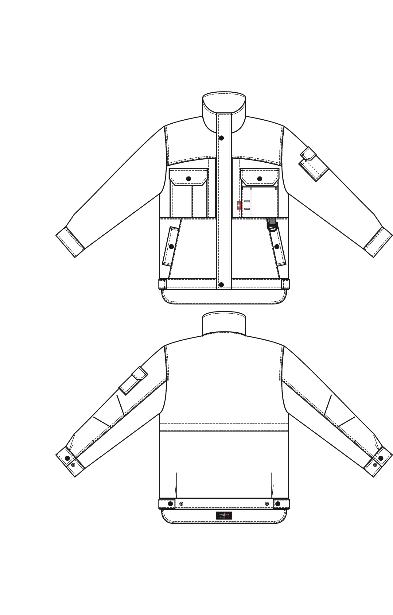5027323 Куртка темно-синяя Union Space  Летняя спецодежда  размер 56-58/170-176  - Вид №3