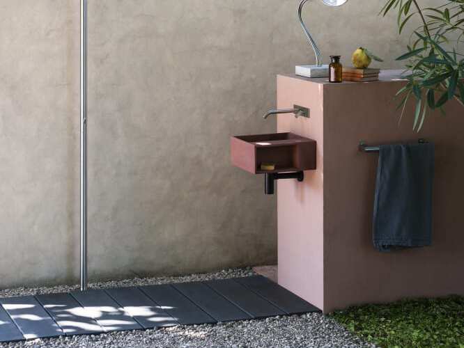 Платформа для душа с решетками из Цементаskin® In Stock Agape ARCH-00069206