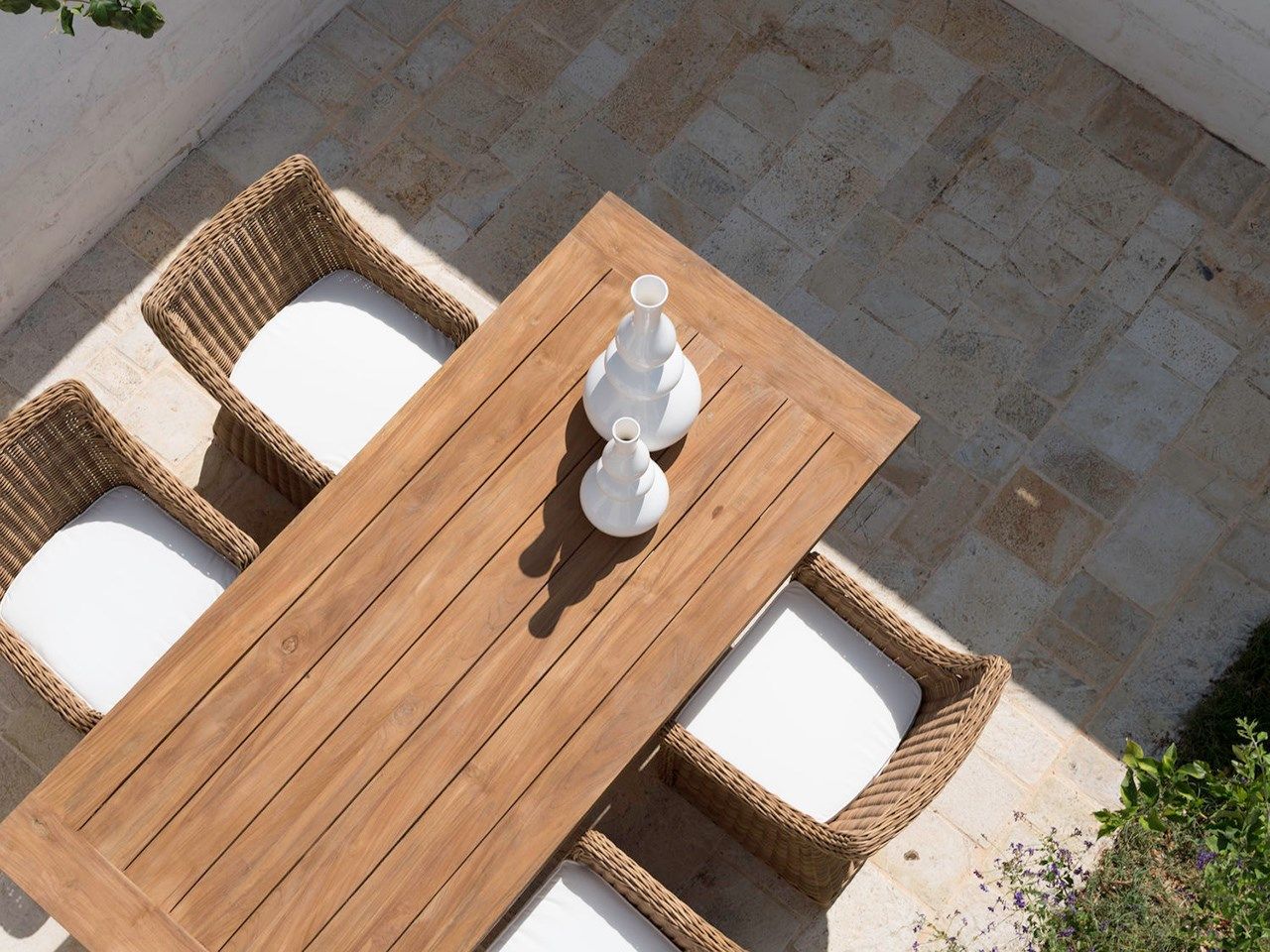 Деревянный прямоугольный садовый стол Braid Cloe ARCH-00029556 - Вид №2