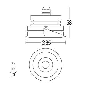 Утопленный светодиодный прожектор Ghidini Lighting знак ARCH-00095547 - Вид №4
