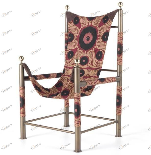 ETRO Home Interiors Кресло из ткани с подлокотниками Babel E.bab.221.a