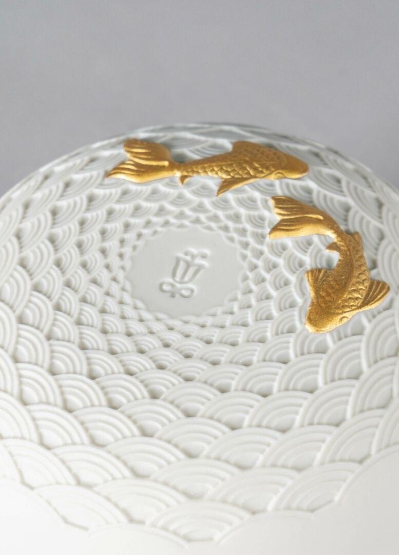 Lladró Фарфоровый контейнер Koi 01009450 - Вид №4