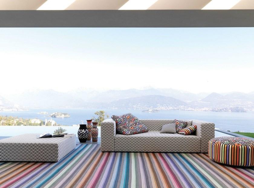 MissoniHome Квадратный тканевый садовый пуф Nap sun-id-1404524 - Вид №1