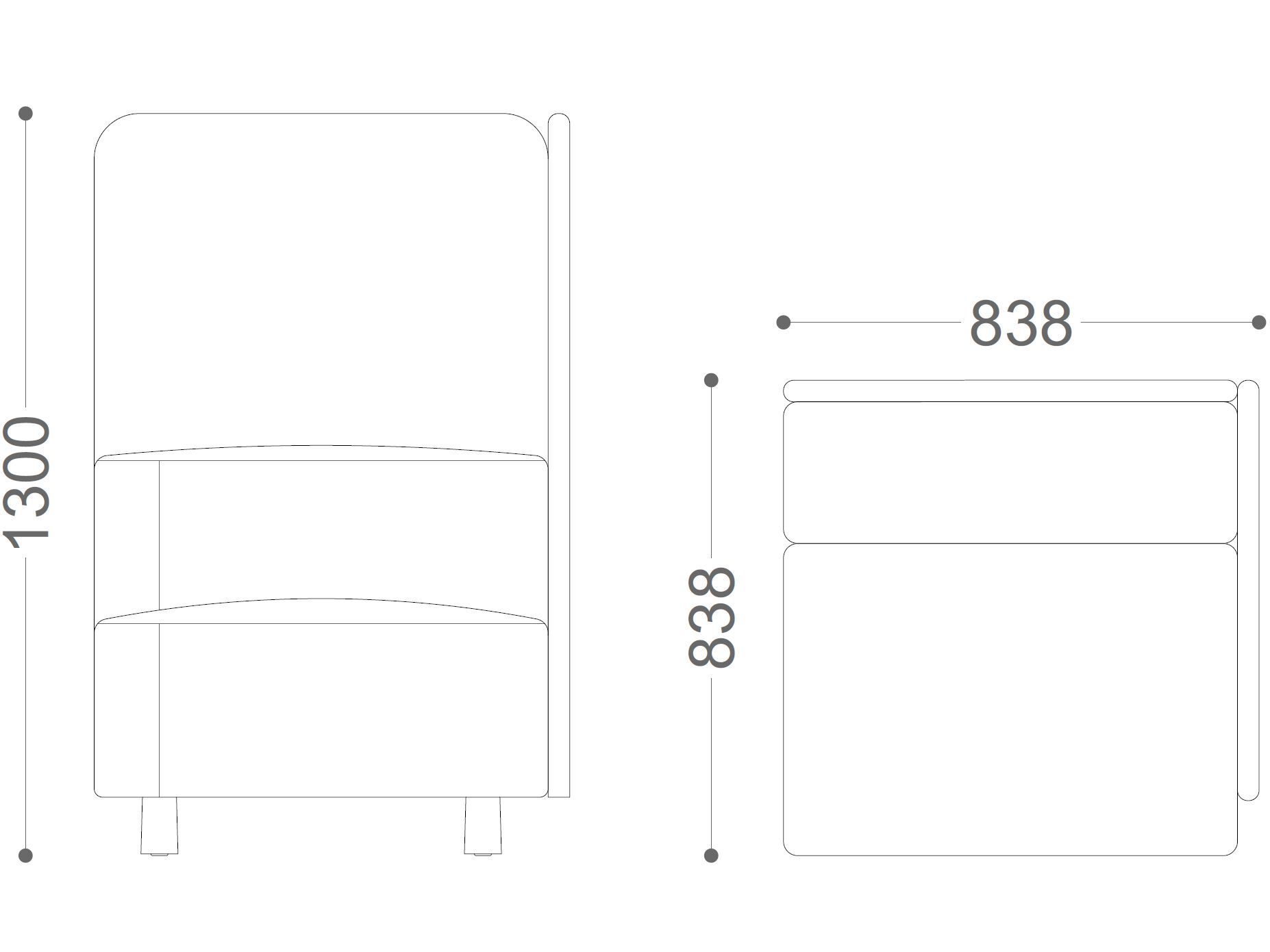 Акустическое кресло из ткани VAGHI Dual ARCH-00076018 - Вид №1